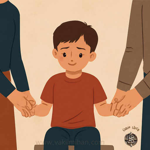 دیدار فرزند با پدر و مادر پس از طلاق